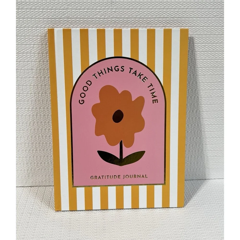 Good Things Take Time Hardcover Guided Gratitude Journal Multi 60 Lined Pages